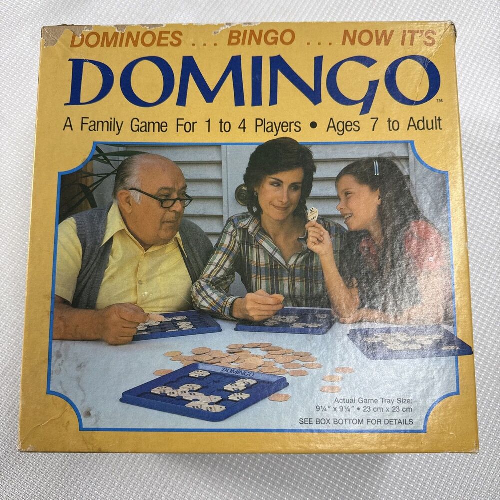 Vintage 1982 Domingo Board Game - Whitman - Dominoes/Bingo - 1 to 4 Players